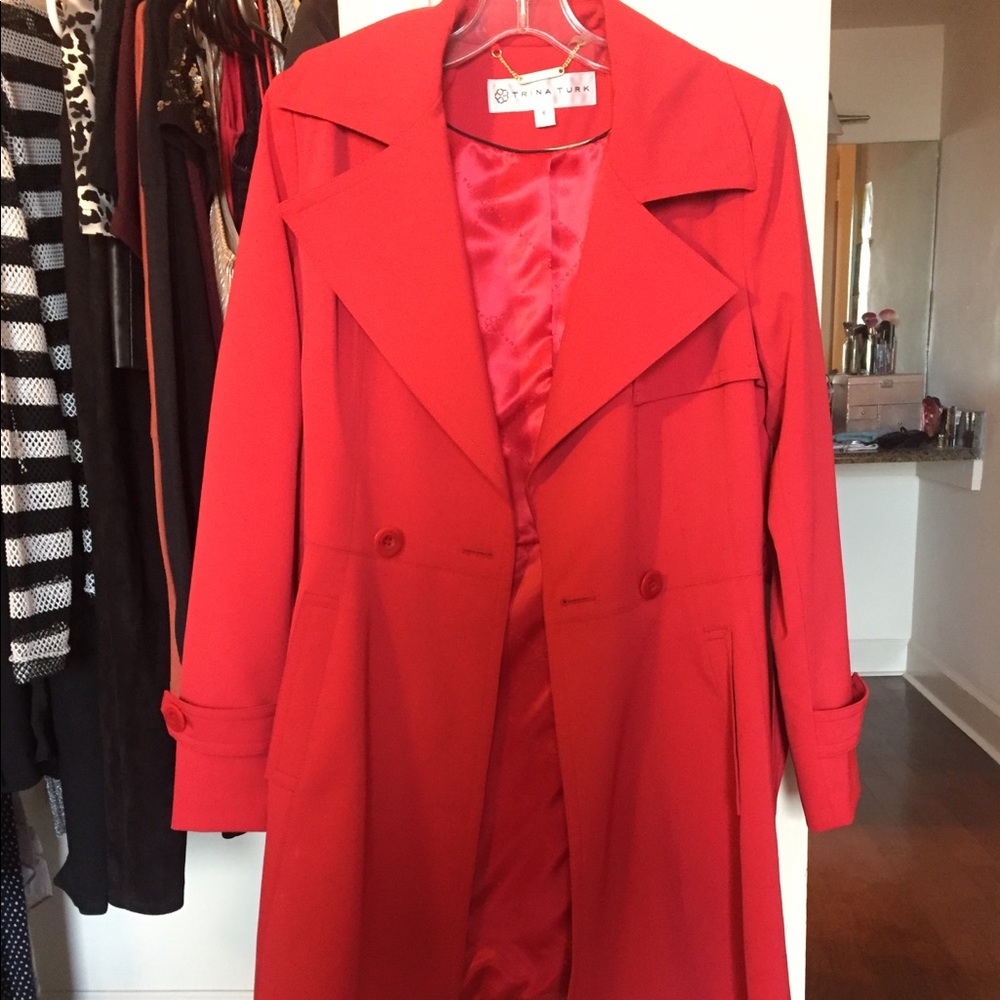 Trina Turk red coat